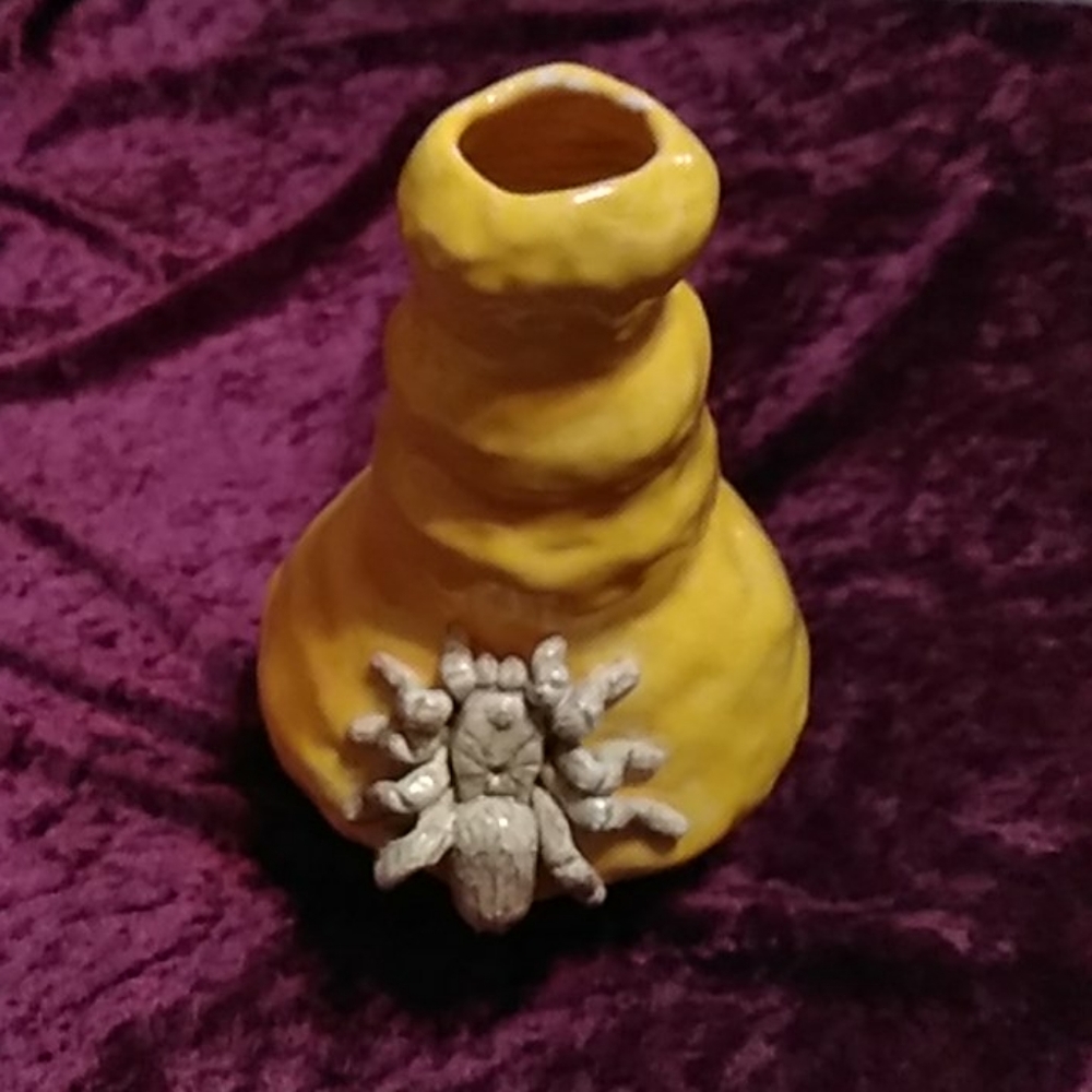 Ceramic spider or tarantula? Vase.